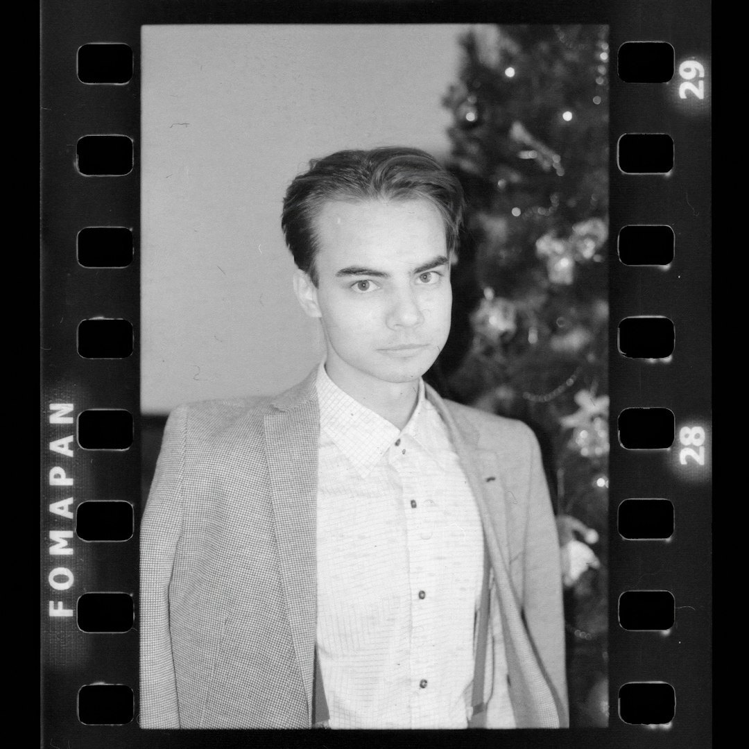 Portrait of a Lithuanian male editor in a blazer