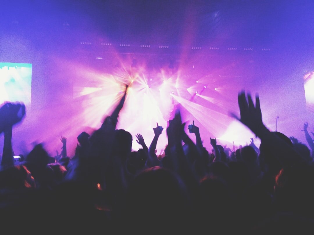 group of fans at concert