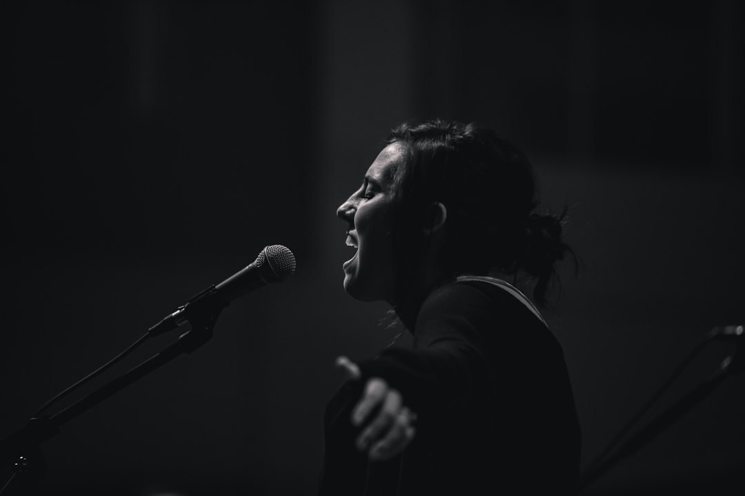 singer performing on stage
